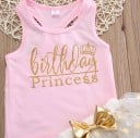 Camiseta de tirantes y falda para niñas L1289 7