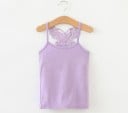 Camiseta de tirantes para niña con mariposa 1