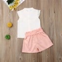 Camiseta y pantalón corto niña L1088 5