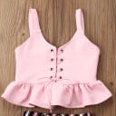 Camiseta y pantalón corto niña L1195 3