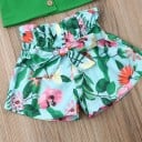 Camiseta y pantalón corto niña L1196 4