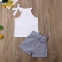 Camiseta y pantalón corto niña L1198 3