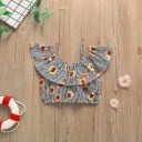 Camiseta y pantalón corto niña L1202 4