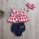 Camiseta y pantalón corto niña L1252 4