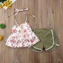 Camiseta y pantalón corto niña L1431 4