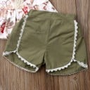 Camiseta y pantalón corto niña L1431 6
