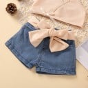 Camiseta y pantalón corto niña L1470 5