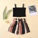 Camiseta y pantalón corto niña L1471 3