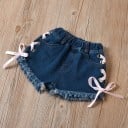 Camiseta y pantalón corto niña L1508 3