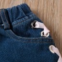 Camiseta y pantalón corto niña L1508 5