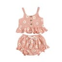 Top y short niña con flores 4