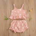 Top y short niña con flores 8