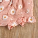 Top y short niña con flores 11