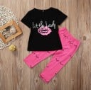Camiseta y pantalón niña L1254 1