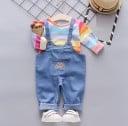 Camiseta y pantalón con tirantes para niña 3