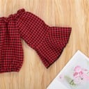 Camiseta y falda de cuero niña L1448 4