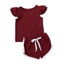 Camiseta y pantalón corto niña L1118 3