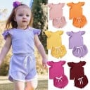 Camiseta y pantalón corto niña L1118 8