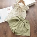 Camiseta y pantalón corto niña L1129 2