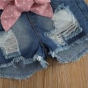 Camiseta y pantalón corto niña L1179 5
