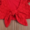 Camiseta y pantalón corto niña L1189 6
