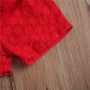 Camiseta y pantalón corto niña L1189 8
