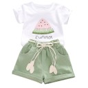 Camiseta y pantalón corto niña L1253 2