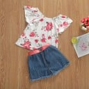 Camiseta y pantalón corto niña L1280 5
