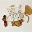 Camiseta y pantalón corto niña L1295 2