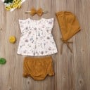 Camiseta y pantalón corto niña L1295 3