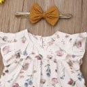 Camiseta y pantalón corto niña L1295 4