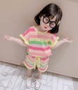 Camiseta y pantalón corto niña L1338 4
