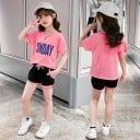 Camiseta e calções para meninas L1421 4