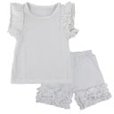 Camiseta y pantalón corto niña L1445 4