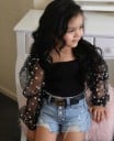 Camiseta y pantalón corto niña L1458 2