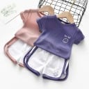 Camiseta y pantalón corto niña L1493 4
