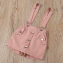 Camiseta y pantalón corto niña con tirantes L1115 5