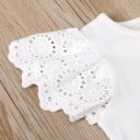 Camiseta y pantalón corto niña con tirantes L1115 6