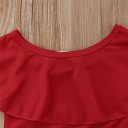 Camiseta y falda de flores para niña 6