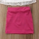 Camiseta y falda niña L1217 5