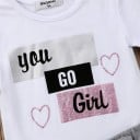 Camiseta y falda niña L1306 2
