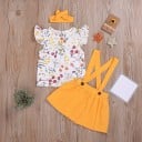 Camiseta y falda niña L1425 3