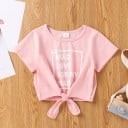 Camiseta y falda niña L1456 7