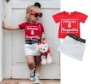 Camiseta y falda niña L1539 2