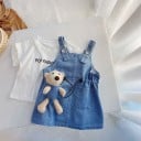 Camiseta y vestido niña osito L1540 4