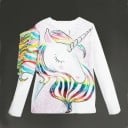 Mädchen-T-Shirt mit langen Ärmeln T2532 4