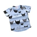Mädchen-T-Shirt mit Cartoon-Katzen J1904 1