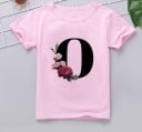 Mädchen-T-Shirt mit dem Buchstaben B1564 8