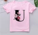 Mädchen-T-Shirt mit dem Buchstaben B1564 18