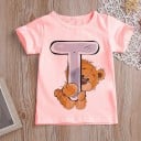 Mädchen-T-Shirt mit dem Buchstaben B1586 4